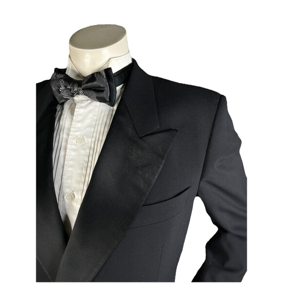 Vtg Hugo Boss Double Breasted Tuxedo Men 42R 34x33.5 Cerruti 1881 Italian Fabric - Picture 3 of 16